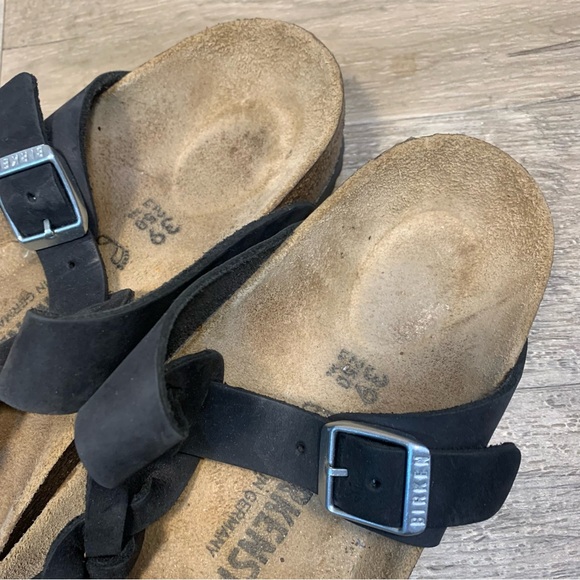 Birkenstock Gizeh Braided Thong Leather Sandals - Picture 2 of 11